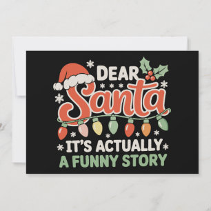 サンタさんへ、それは実は面白い話クリスマス 招待状