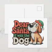 サンタさんへ それは犬のせいです クリスマス (正面/裏面)