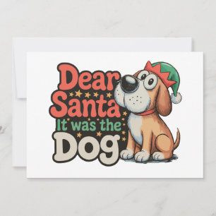 サンタさんへ それは犬のせいです クリスマス 招待状