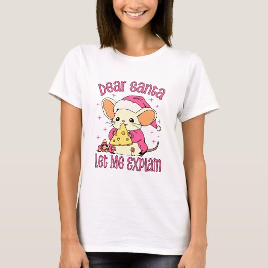 サンタさんへ、事情を説明させて Tシャツ (正面)
