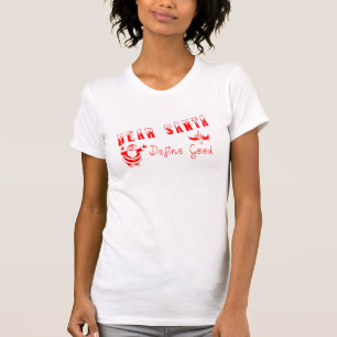 サンタさんへ 女性用ジェルシービスケット Tシャツ
