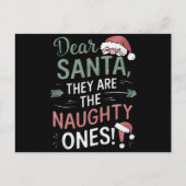 サンタさんへ、彼らは悪い子たちです クリスマス (正面)