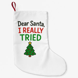 サンタさんへ、本当に頑張りました クリスマス ファミリー Xmas スモールクリスマスストッキング