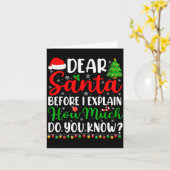 サンタさんへ、私には事情があるの 少年用Tシャツ 面白い服 カード (黄色い花)