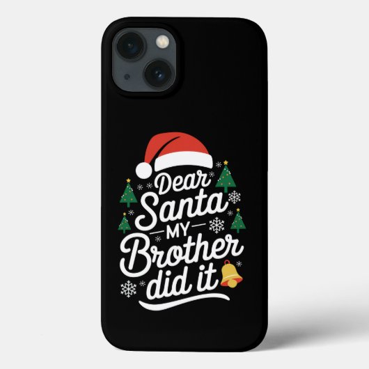 サンタさんへ　私のせいではありません　兄がやりました　クリスマスのおふざけ Case-Mate iPhoneケース (裏面)