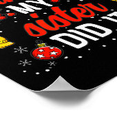 サンタさんへ 私の妹がやったのよ 面白いクリスマスパジャマ ポスター (角)