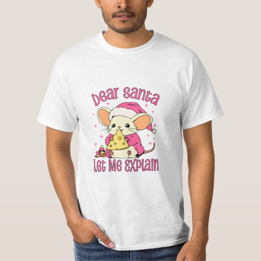 サンタさんへ、説明させて Tシャツ (正面)