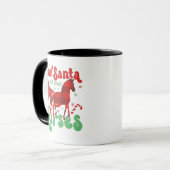 サンタさんへ 馬をお願いします ファニー クリスマス マグカップ (正面左)