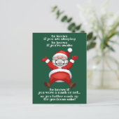 サンタさんもしは、君がクリスマスに仮面をかぶっていたことおもしろいを知っている シーズンポストカード (スタンド正面)