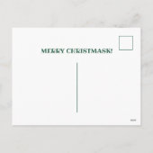 サンタさんもしは、君がクリスマスに仮面をかぶっていたことおもしろいを知っている シーズンポストカード (裏面)