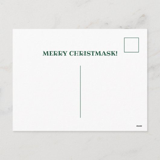 サンタさんもしは、君がクリスマスに仮面をかぶっていたことおもしろいを知っている シーズンポストカード (裏面)