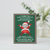 サンタさんもしは、君がクリスマスに仮面をかぶっていたことおもしろいを知っている シーズンポストカード (スタンド正面)