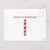 サンタさんもしは、君がクリスマスに仮面をかぶっていたことおもしろいを知っている シーズンポストカード (裏面)