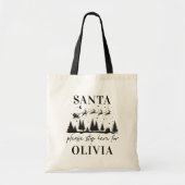 サンタさんストップはクリスマスに来て伝統的ね トートバッグ (正面)