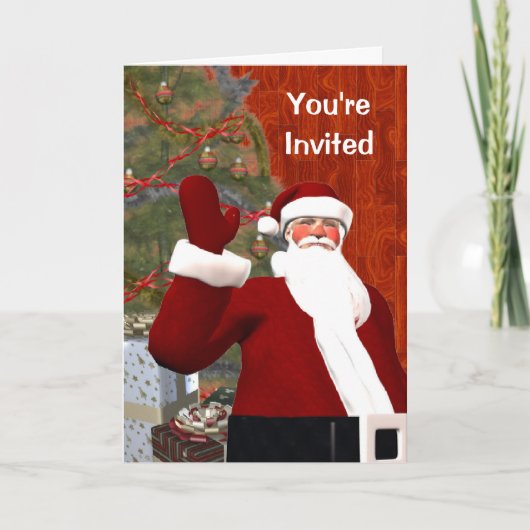 サンタさん招待されました 招待状 (正面)