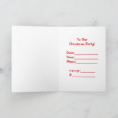 サンタさん招待されました 招待状 (内部)