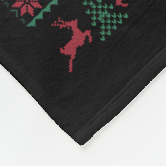 サンタさん私はフェラルクリスマスホリデーラックだった フリースブランケット (角)