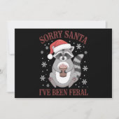 サンタさん私はフェラル・クリスマス・ラクーンだった シーズンカード (正面)
