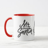 サンタさん ふふふ メンズ 楽しい クリスマス ホリデー マグカップ (左)