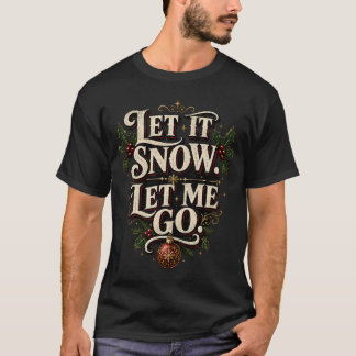 サンタさん、もうお暇ください。皮肉なクリスマス Tシャツ