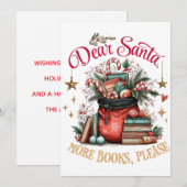 サンタさん、もっと本をください シーズンカード (正面/裏面)