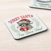 サンタさん、フェラルだったよ コースター (左側)