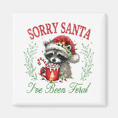 サンタさん、フェラルだったよ マグネット (正面)