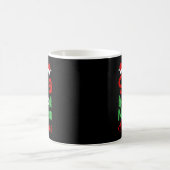 サンタさん、会えて嬉しいです！楽しい コーヒーマグカップ (中央)