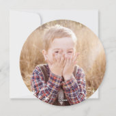 サンタさん、写真のクリスマスを決めなさい シーズンカード (裏面)