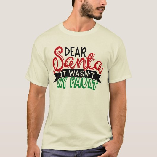 サンタさん 悪かったのは私じゃない Tシャツ (正面)