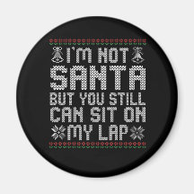 サンタじゃないけど、まだ膝の上に座れるよ