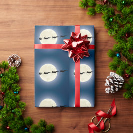 サンタすごいとホーネットF/A-18ジェットクリスマス ラッピングペーパー