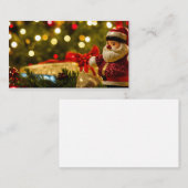 サンタすてきさんからの挨拶。 コーリングカード (正面/裏面)