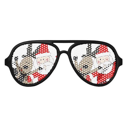 サンタすてきとトナカイ#1 アビエーターサングラス (正面)