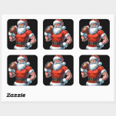 サンタすてきウィザホリデーフットボール スクエアシール (シート)