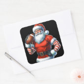 サンタすてきウィザホリデーフットボール スクエアシール (封筒)