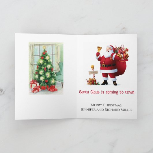 サンタすてきクリスマスのパーソナライズ名NO散骨 シーズンカード (内部)