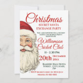 サンタすてきクリスマスサンタエクスチェンジパーティー 招待状 (正面)