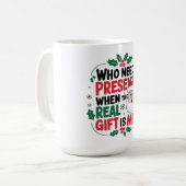 サンタすてきクロースがフェスティバル応援を持ち込む コーヒーマグカップ (正面左)