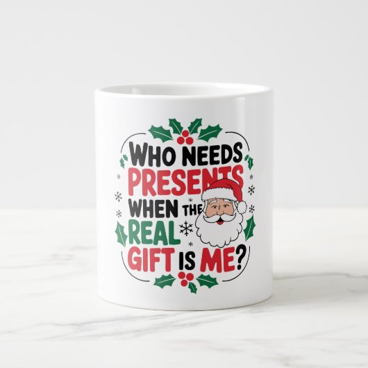 サンタすてきクロースがフェスティバル応援を持ち込む ジャンボコーヒーマグカップ (正面)