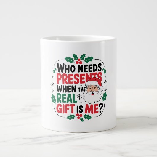 サンタすてきクロースがフェスティバル応援を持ち込む ジャンボコーヒーマグカップ (正面)