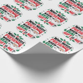 サンタすてきクロースがフェスティバル応援を持ち込む ラッピングペーパー (角)