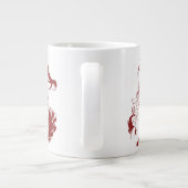 サンタすてきクロースが赤おもしろいレトロメリークリスマス ジャンボコーヒーマグカップ (裏面)