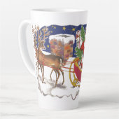 サンタすてきクロースとスリー カフェラテマグ (左アングル)