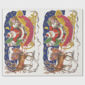 サンタすてきクロースとスリー ラッピングペーパー (フラット)