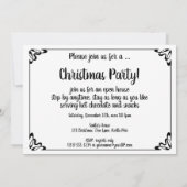 サンタすてきクロースとスリー 招待状 (裏面)