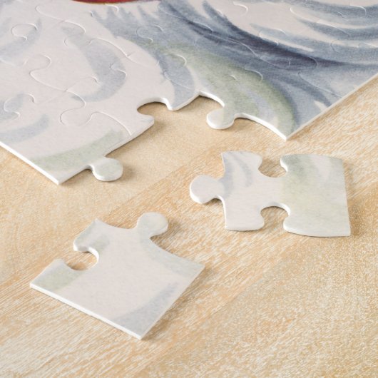 サンタすてきクロースと帽子 ジグソーパズル (側面)