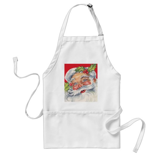 サンタすてきクロースと帽子 スタンダードエプロン (正面)