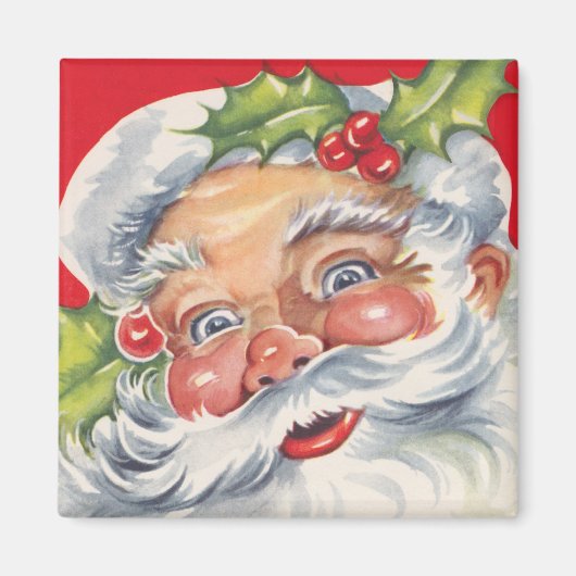 サンタすてきクロースと帽子 マグネット (正面)