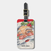 サンタすてきクロースと帽子 ラゲッジタグ (正面縦)